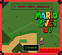 Super Mario World - Mario Gives Up